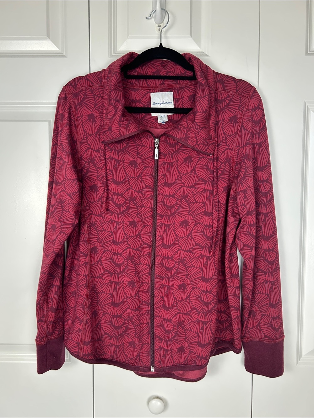 Tommy Bahama Women's Berry Print Zip-Front Jacket Size Medium